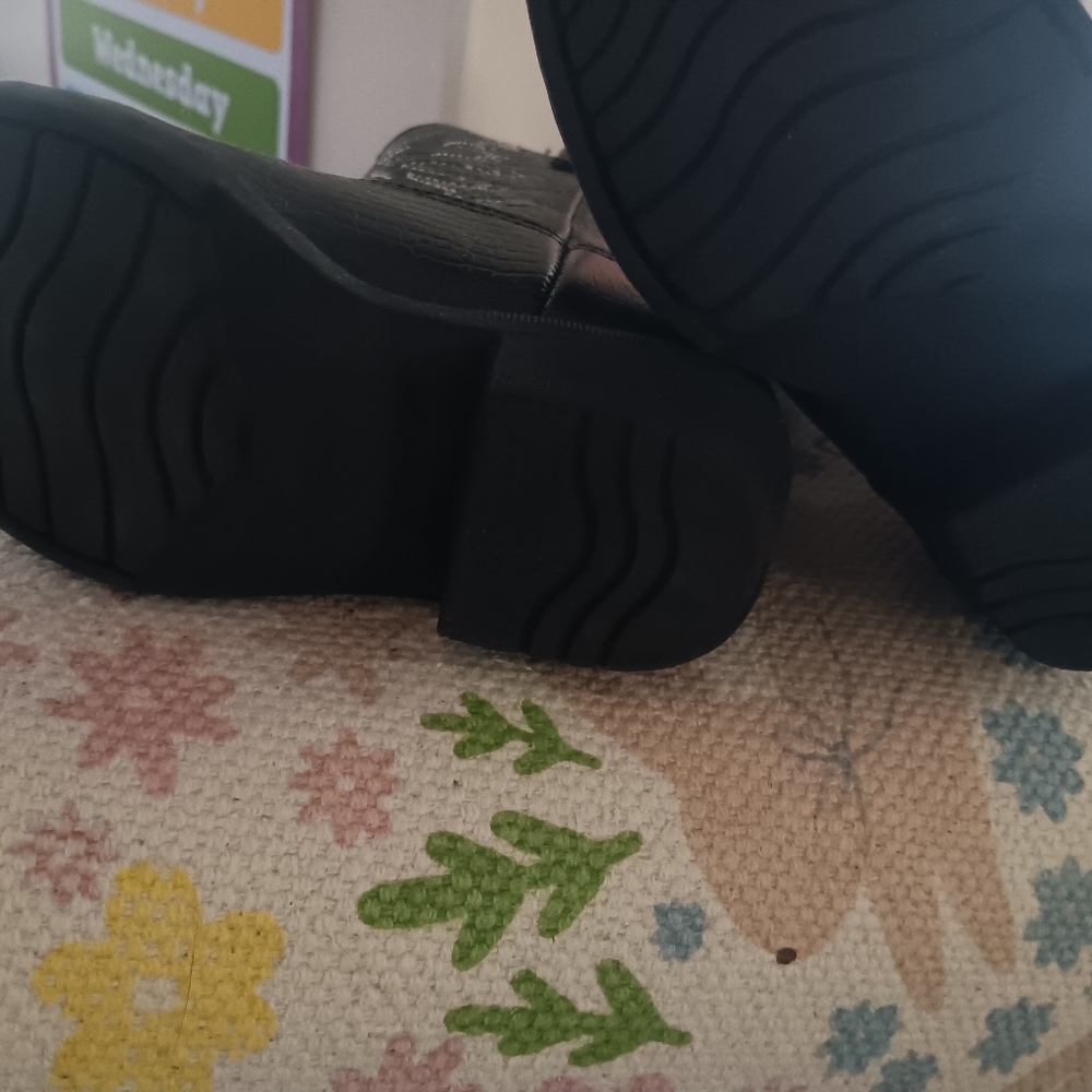 Smartfit size 7 black toddler cowboy boots - Picture 4 of 8